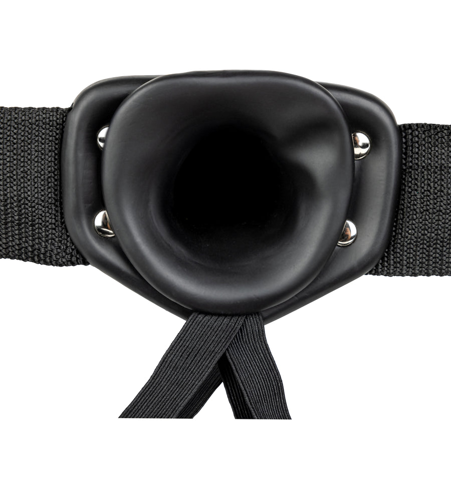 Hollow Strapon Without Balls 6 Inch  Black