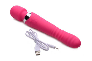 Ultra Thrusting And Vibrating Silicone Wand