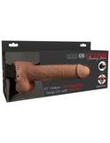 Fetish Fantasy Series 10 Inch Hollow Rechargeable Strapon With Remote  Tan