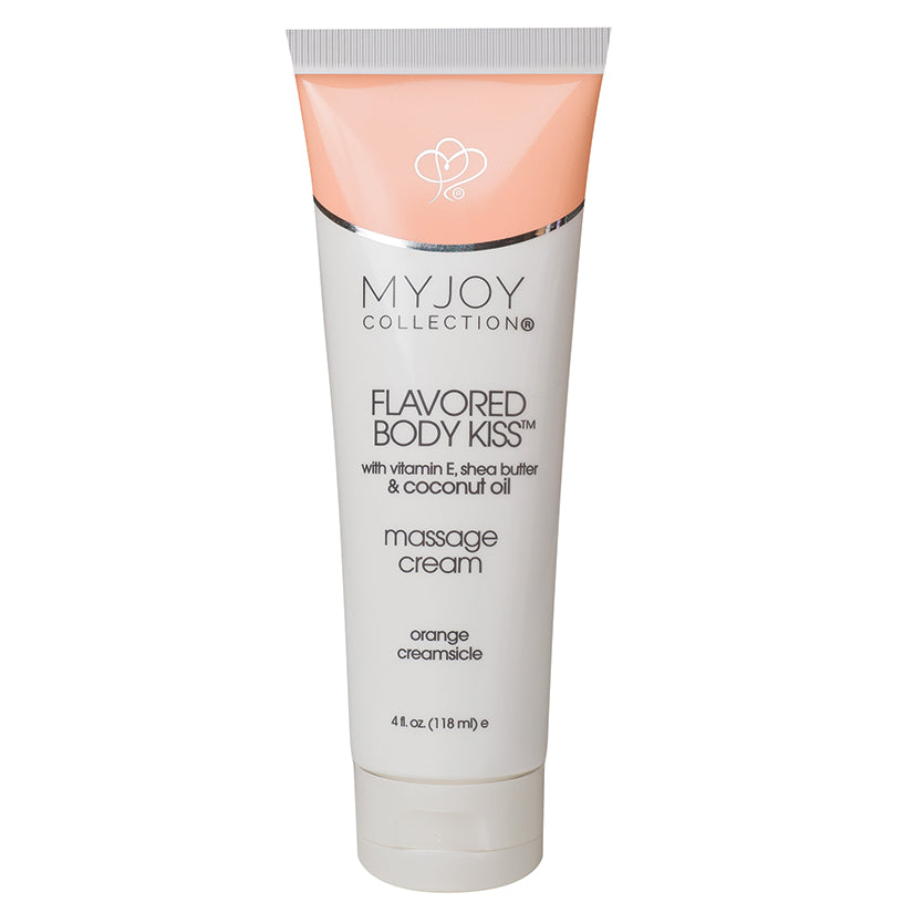 My Joy Collection Flavored Body Kiss Massage Cream-Orange Creamsicle 4Oz