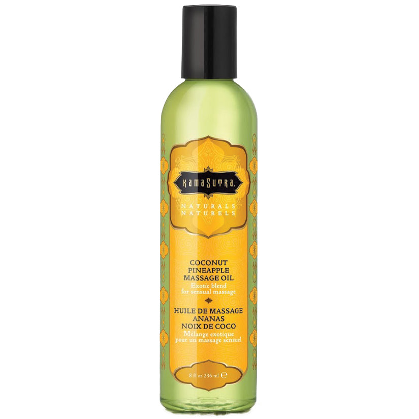 Kama Sutra Naturals Massage Oil-Coconut Pineapple 8Oz
