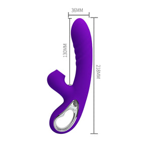 Pretty Love Jersey Sucking And Vibrating Rabbit -  Purple