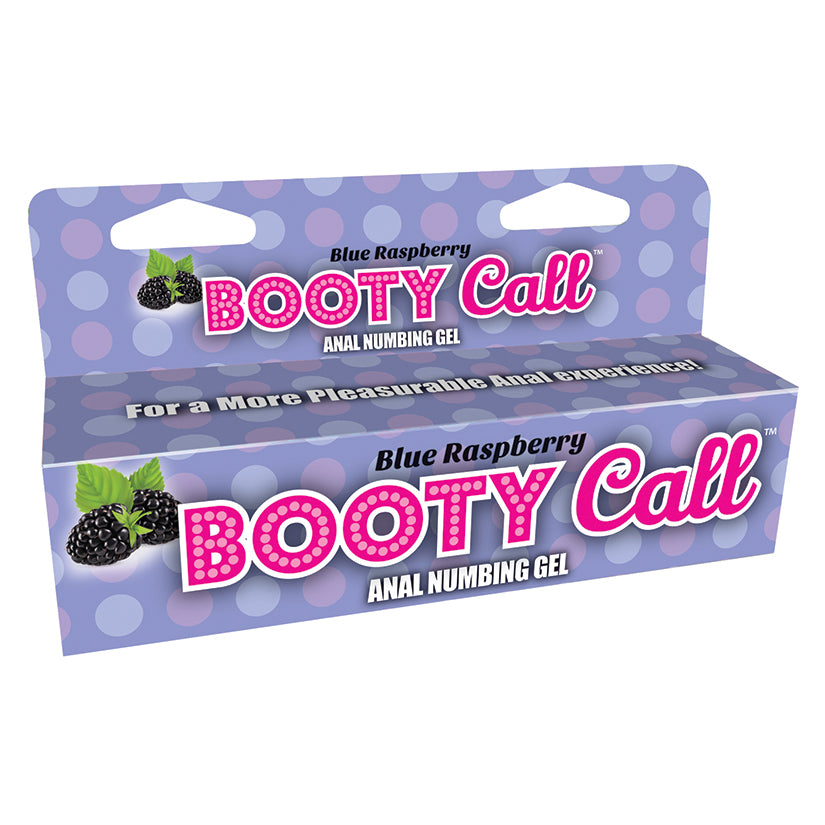 Bootycall Anal Numbing Gel-Blue Raspberry 1.5Oz