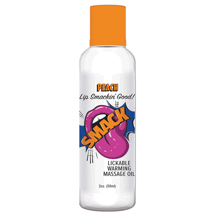 Smack Warming Massage Oil-Peach 2Oz