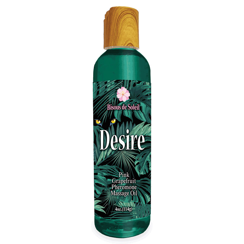 Desire Pheromone Massage Oil-Pink Grapefruit 4Oz