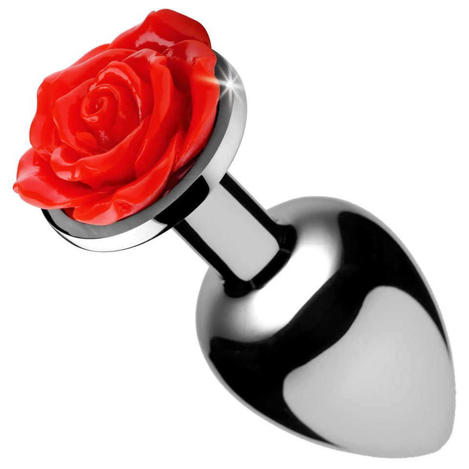 Red Rose Anal Plug  Large