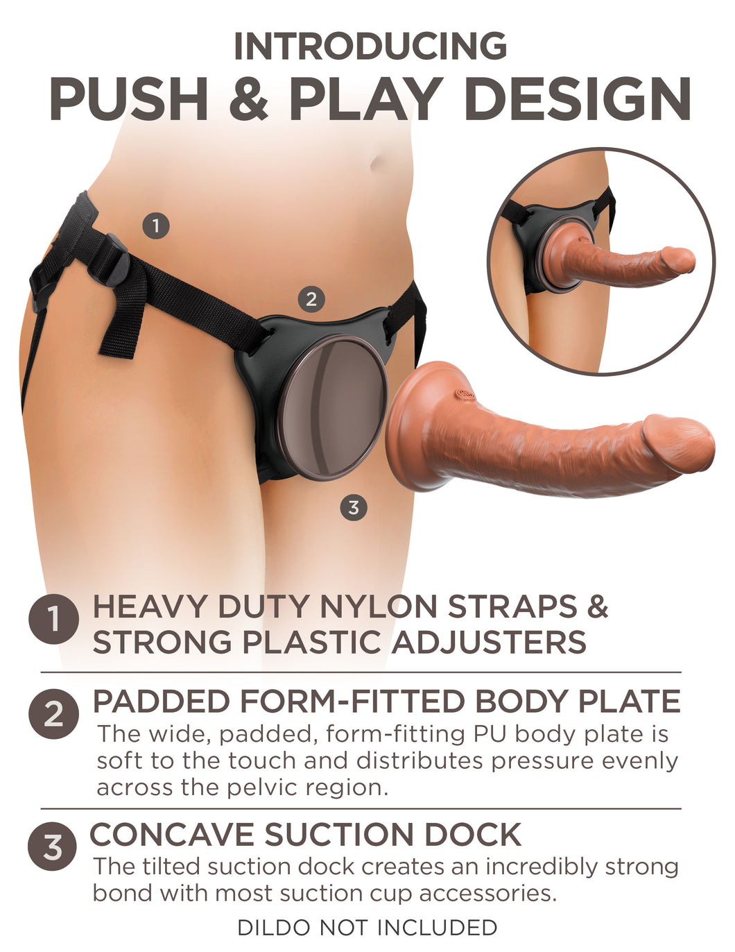 King Cock Elite Comfy Body Dock Strapon Harness