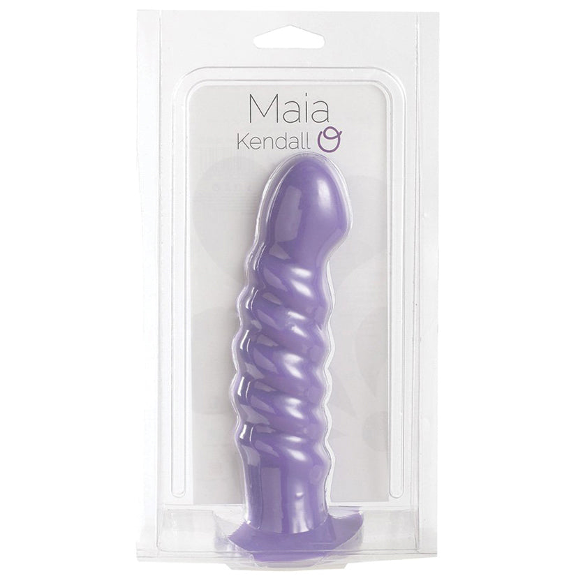 Maia Kendall Silicone Swirl Dong-Neon Purple 8''