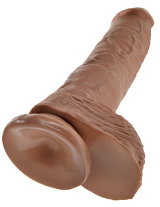 King Cock 10In Cock With Balls - Tan