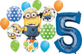 Minions 5Th Birthday Party Supplies Despicable Me Kevin Balloon Bouquet Decorations