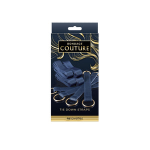 Ns Novelties Ns Novelites - Bondage Couture Tie Down Straps - Blue