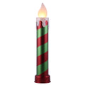 Mr. Christmas 36'' Metallic Blow Mold Candle - Red & Green