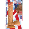All American Whopper-8'' Vibrating With Balls-Flesh