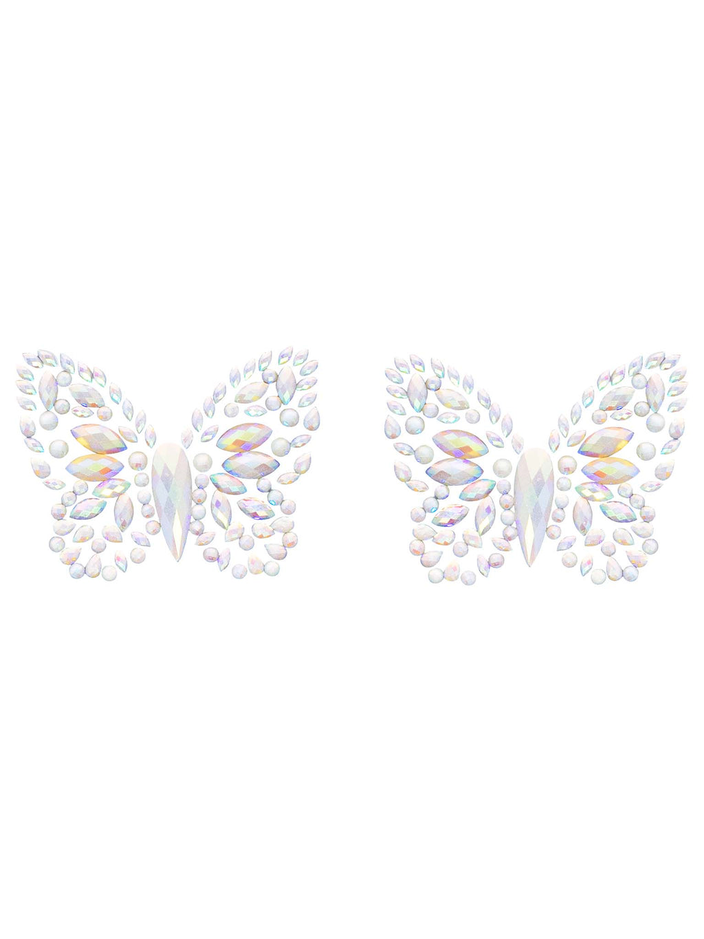 Chrysallis adhesive glow in the dark nipple jewels sticker.