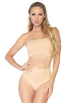 Leg Avenue 2 PC Seamless opaque microfibe Nude Color