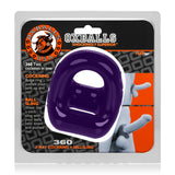 360 2- Way Cockring And Ballsling - Eggplant