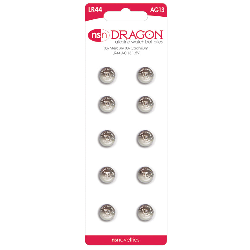 Dragon Alkaline Batteries Ag13/Lr44 (10 Pack)