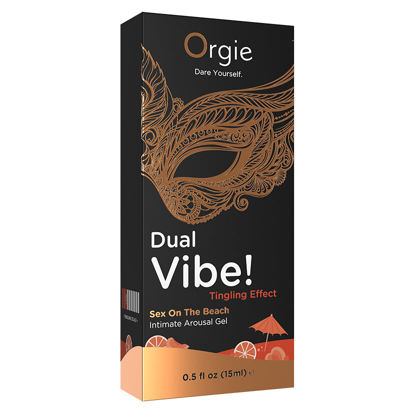 Orgie Dual Vibe! Intimate Arousal Gel-Sex On The Beach
