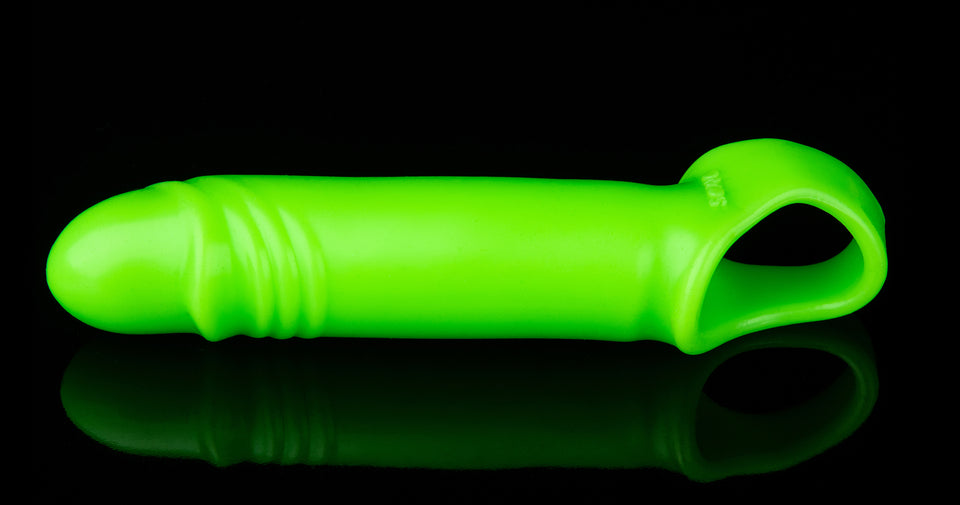 Glow Smooth Stretchy Penis Sleeve Glow In The Dark
