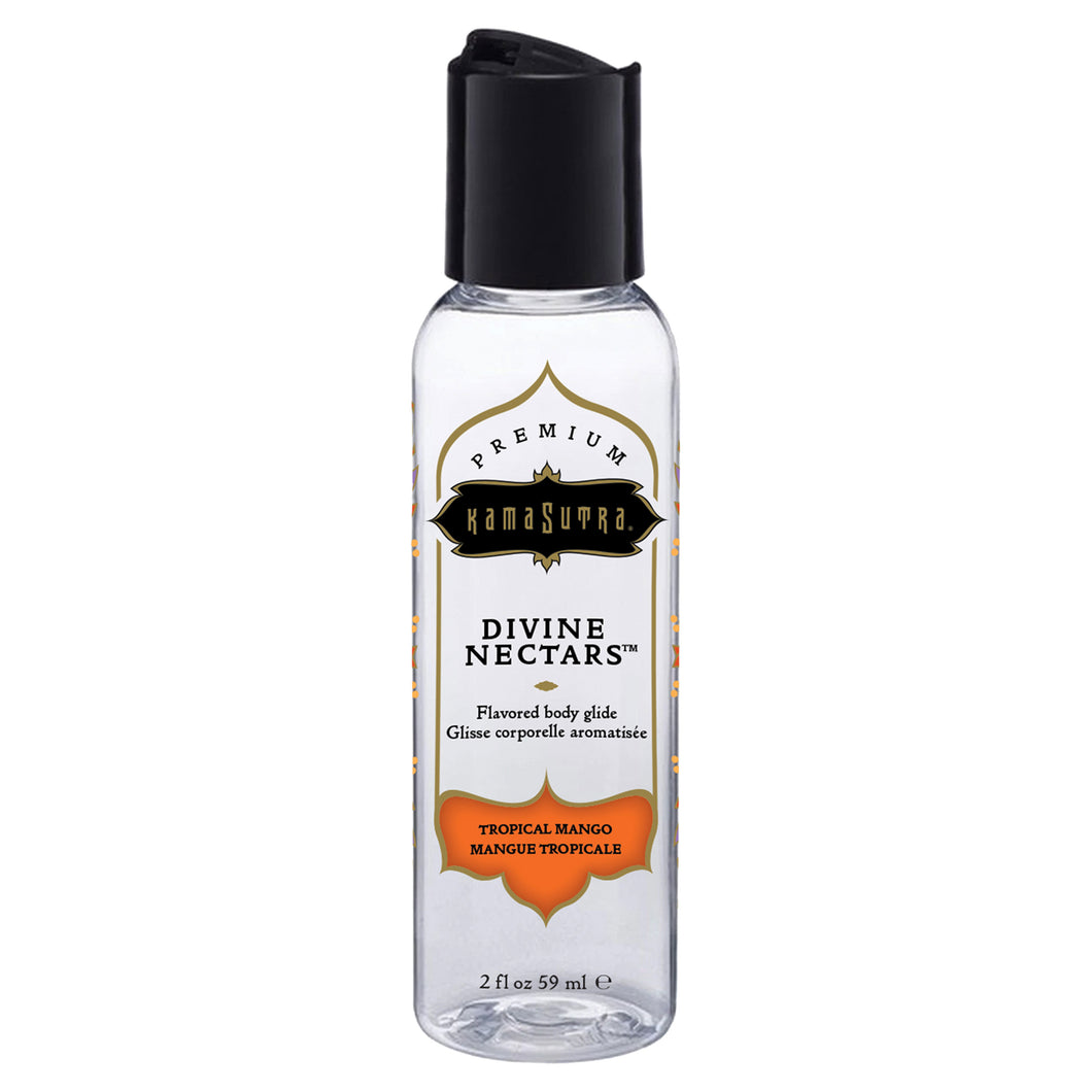 Divine Nectars Flavored Body Glide - Tropical Mango - 2 Fl. Oz. 59Ml