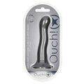 Ouch! Ultra Soft Silicone Curvy G-Spot Dildo-Gun Metal 7''