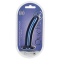 Ouch! Smooth G-Spot Dildo-Metallic Blue 6''