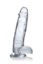 Jock C-Thru 9 Inch Dong With Balls - Clear