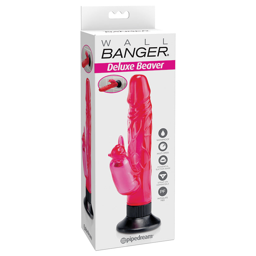 Waterproof Wallbangers Deluxe Beaver-Pink 5.2''