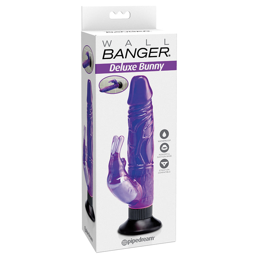 Waterproof Wallbangers Deluxe Bunny-Purple 5.2''