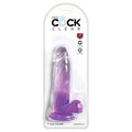 King Cock Clear With Balls-Purple 7''