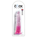 King Cock Clear Cock-Pink 8''