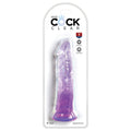 King Cock Clear Cock-Purple 8''