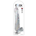 King Cock Clear With Balls-Clear 11''