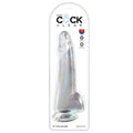 King Cock Clear With Balls-Clear 10''