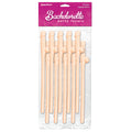Bachelorette Party Dicky Sipping Straws-Flesh 10Pk
