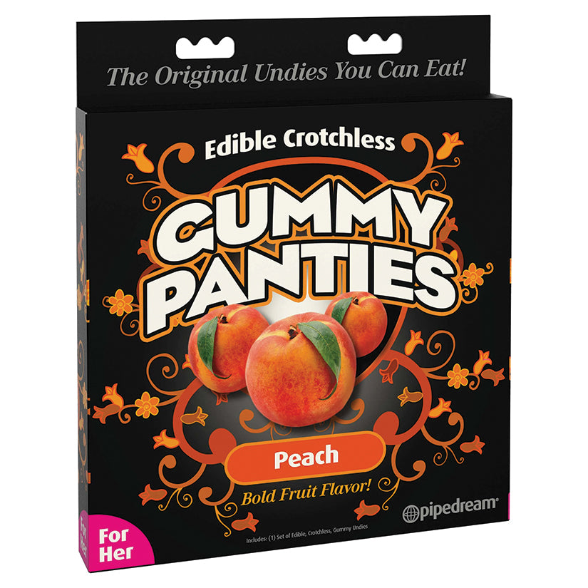 Edible Crotchless Gummy Panties For Her-Peach