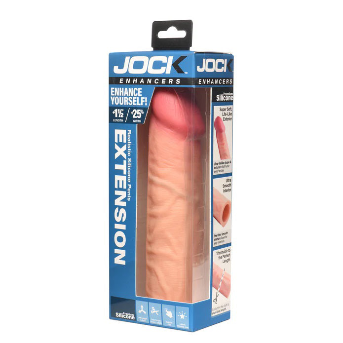 Jock 1.5 Silicone Penis Extension Sleeve - Light