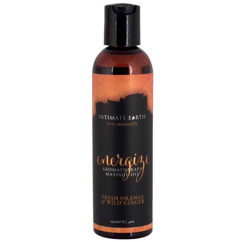 Intimate Earth Aromatherapy Oil Energize Orange Ginger 4Oz