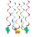 Party Central Pack Of 30 Pink And Blue Fiesta Fun Hanging Party Dizzy Danglers 39''