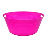 Plastic 17.5'' Round Party Tub, Pink, 1 Count, Party Favors, Way To Celebrate