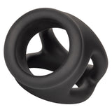 Alpha Liquid Silicone Dual Cage And Ring - Black Ring - Black