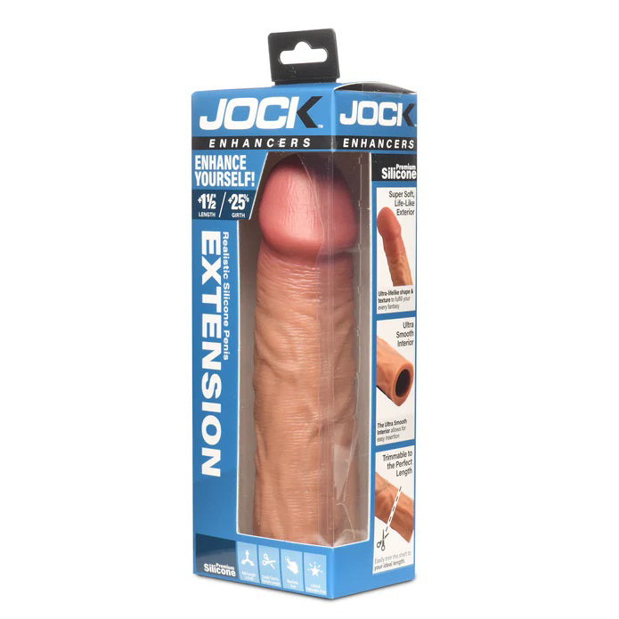 Jock 1.5 Silicone Penis Extension Sleeve - Medium