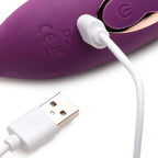 Slim Pulse 7X Pulsing Clit Stimulator And  Vibrating Egg - Purple