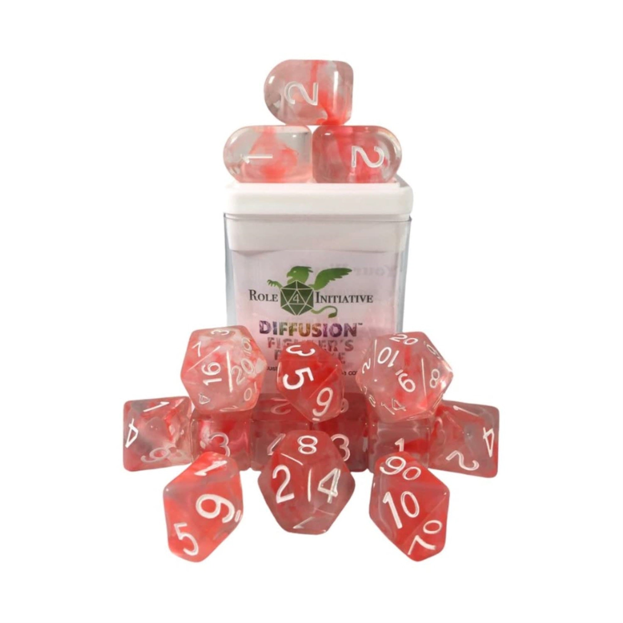 Role 4 Initiative Diffusion Poly Set - Fighter's Resolve w/Numbers (15)