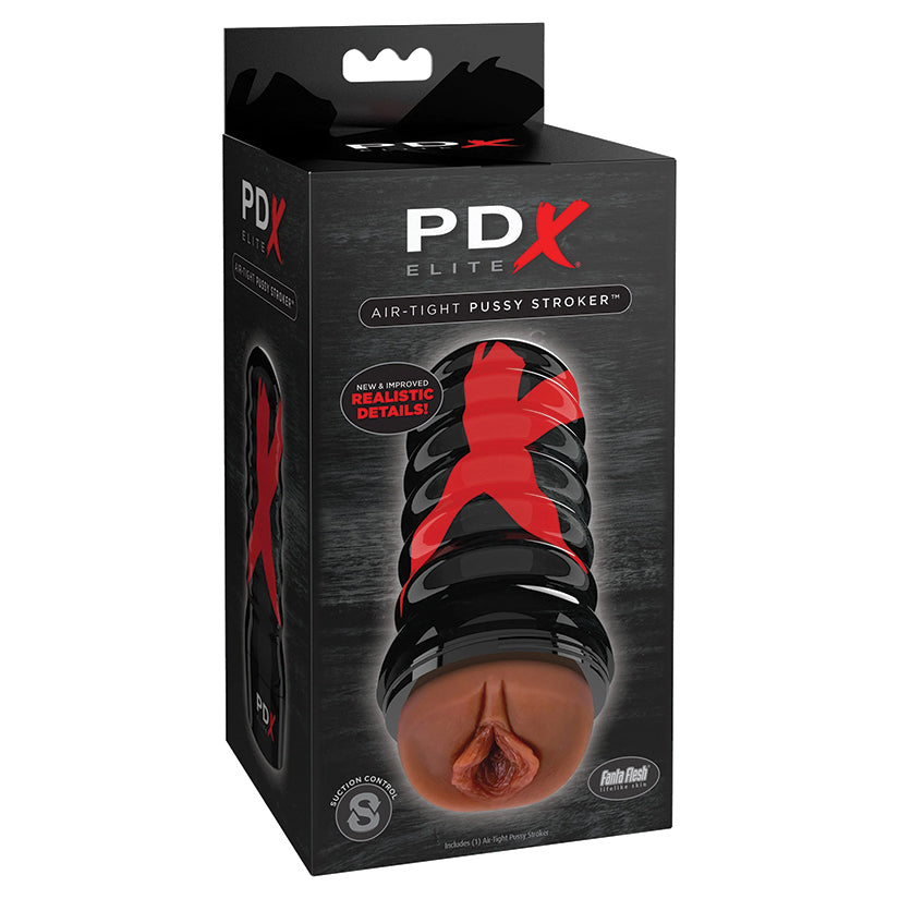 Pdx Elite Air Tight Pussy Stroker-Brown