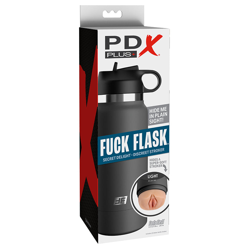 Pdx Plus Fuck Flask Secret Delight-Light