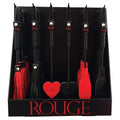 Rouge Group Counter Display Unit With 36 Mini Paddles & Floggers-Black/Red