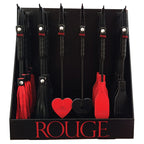 Rouge Group Counter Display Unit With 36 Mini Paddles & Floggers-Black/Red