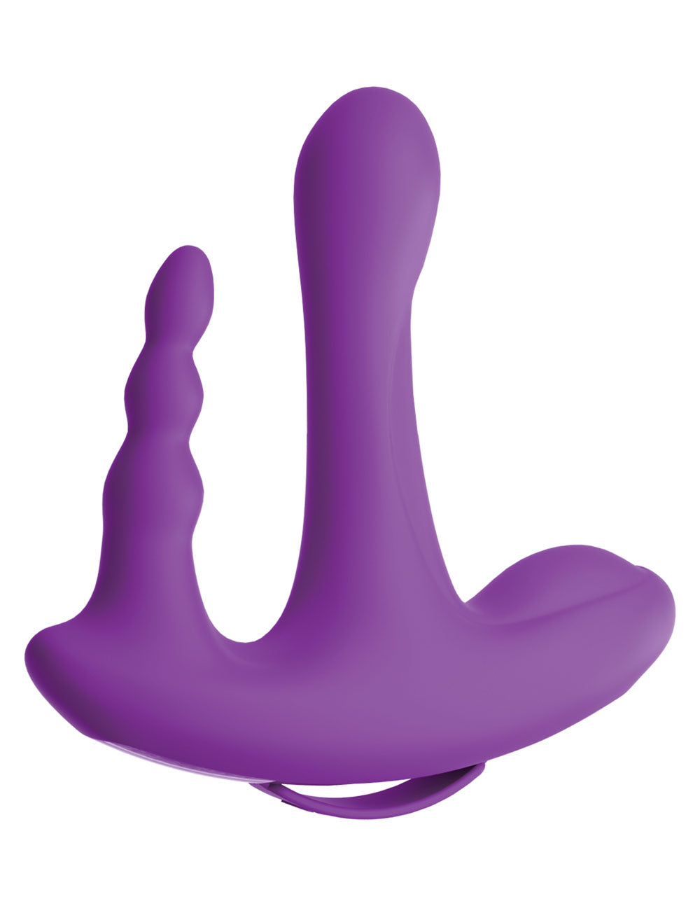 Threesome Rock n Ride Silicone Vibrator - Purple