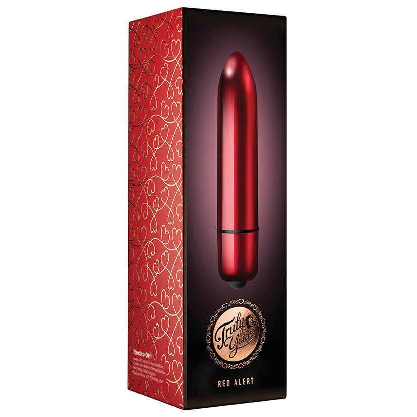 Rocks-Off Truly Yours 120Mm 10 Speed Bullet-Red Alert